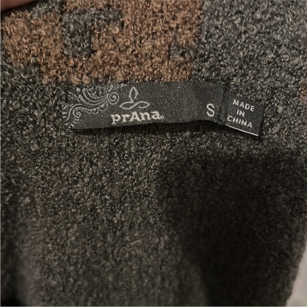 Prana Alberta Reversible Sweater soft fleece wool blend cardigan sweater - Picture 9 of 9